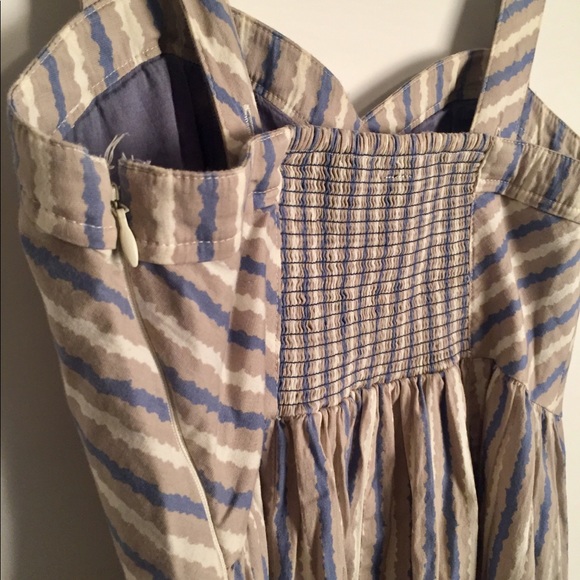 FREE PEOPLE retro sweetheart striped dress EUC S - Picture 7 of 12